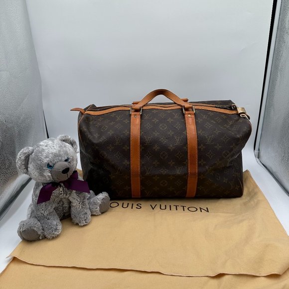 LOUIS VUITTON MONOGRAM CANVAS SAC SOUPLE 45 BUNDLE  with LV lock, key & Dustbag - Picture 1 of 9